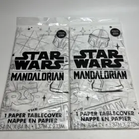 Unique 011179783335 2 Pack Star Wars Mandalorian Paper Tablecloth 54 X 84 Birthday Party Table Fun
