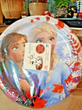 Unique 011179788040 Plates Assiettes Disney Frozen 2 8 Ct 6 3/4 In