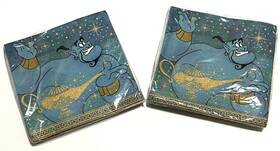 Unique 011179795024 Disney Aladdin Party Paper Lunch Napkins 16 Pcs 6.5 Inch X 2 Packs
