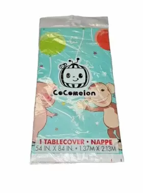 20883 Unique 4x Pack Coco Mel N 1 Count Table Cover 54 X 84 Plastic Kids Birthday Party