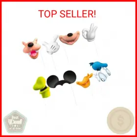 25370 Unique Disney Mickeys Clubhouse Photo Booth Props - Assorted Designs 8 Pcs