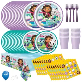 45-141-47-00-01 Unique Gabbys Dollhouse Birthday Party Supplies Bundle With Lunch