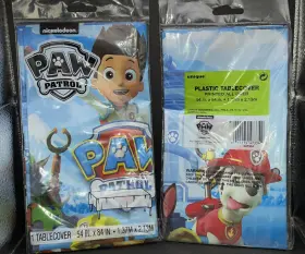 48438 Unique Nickelodeon Paw Patrol Tablecover Party Supplies Lot Of 5 54 Inch X 84 New In Pkg