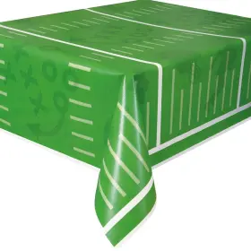 50993 Unique Football Field Plastic Table Cover Sports Party Decoration 108 Inch X 54
