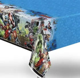 59703 Unique Avengers Rectangular Plastic Table Cover - 54 Inch X 84 1 Pc