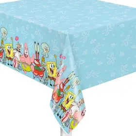 77683 Unique Spongebob Squarepants Plastic 84 Inch X 54 Rectangular Multi Color