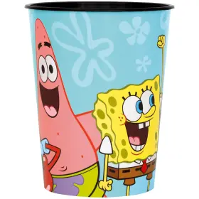 77687 Unique Spongebob Squarepants Plastic Stadium Cup - 16oz 1 Pc 16 Ounces Multicolor