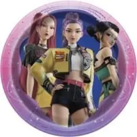 Unique Industries 011179371174 K-pop Demon Hunters 9 Inch Dinner Party Plates- Pack Of 8 Unique Industries 011179371174 K-pop Demon Hunters 9 Inch Dinner Party Plates- Pack Of 8