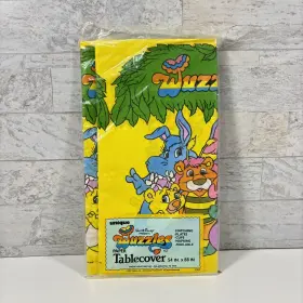 Unique Or Disney 011179016037 New Vintage Wuzzles Party Paper Tablecover 1985 Table Cloth 54x88
