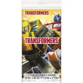 59543 Unique Party Favors Transformers Rectangular Plastic Table Cover - 54 Inch X 84 1 Pc