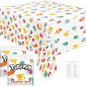 Pk1562un Unique Pokemon Table Cloth 2 Pack - Birthday Party Decorations Offic