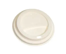 United Deals 142617747904 White Compostable Deluxe Fiber Hot Cup Lids For Cups 90mm 10-20 Oz 100ct Pack