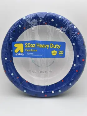 Up & 041594453902 20 Oz Paper Bowls Recyclable Heavy Duty Count Pack Of 2 Up&up