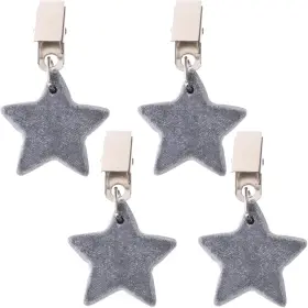 B132ml30fj497xsn Upkoch 4pcs Star Tablecloth Weights With Clips Windproof 4x4x1cm Beige