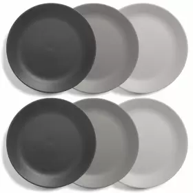 Us Acrylic 080844094083 6 Pack 10 Inch Plastic Plates Dishwasher Safe Reusable Dinner