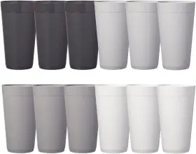 9479 Us Acrylic Newport 20 Ounce Unbreakable Plastic 20-ounce Grey Stone