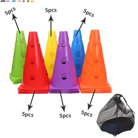 Usa-viralfinds 705353824944 12pcs 18pcs 24pcs 30pcs 36pcs Durable Mark Cones Football Agility Training Sport