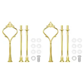 A24090900ux0667 Uxcell 2 Set Cake Tray Stand Handle Cupcake Dessert Plate Hardware Fitting
