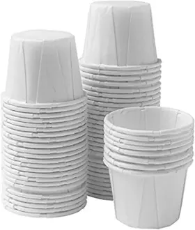 Vk2500pmc Vakly 2500 Pack 0.75oz Paper Souffle Cups For Medicine Tasting Condiments New