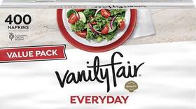Vanity Fair Gpa-026 Everyday Paper Napkins 400 Count Disposable White 1 Pack