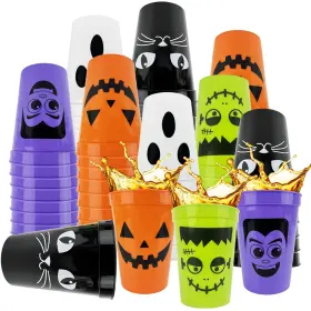 Vdesfueby 707862170963 30pcs Halloween Party Plastic Cups 12oz Reusablehalloween Funny