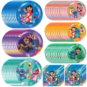 Vdesfueby 757940902788 Stitch Birthday Party Supplies Plates Disposable