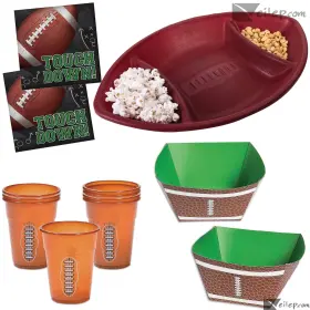51725 Veil Entertainment Game Day Bro Pack Football Tailgate Party Foodie Starter 84pc Serveware