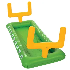 51736 Veil Entertainment Football Field 54in Rectangular Plastic Inflatable Buffet Cooler Green Yellow