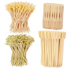 Zqtz-500 Vicuna R 500pcs Cocktail Picks Kit 4 Styles Fancy Toothpicks For Appetizers 3 Sizes