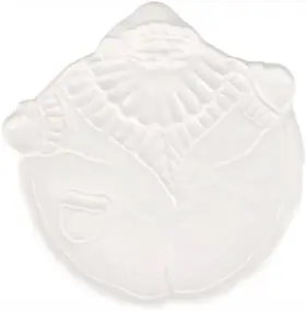 Pna-2601 Vietri Pietra Natale Figural Santa Salad Plate - Italian Ceramic Large White