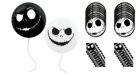 Vineen 724519209388 Nightmare Before Christmas Jack Skellington Party Balloons Plates Napkins