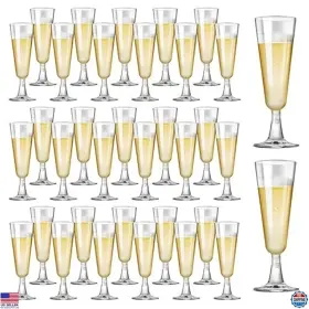 B0chnqrls4 Visit The Surehome Store 40 Pack Clear Plastic Champagne Flutes 5.5 Oz Disposable Wedding Party Cups