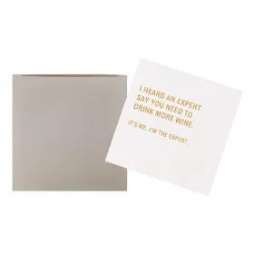 0802 Vowfoo 700128428044 Oof Tough Crowd Funny Cocktail Napkins 4.5x4.5 100pcs 2-ply