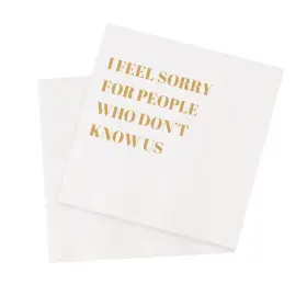 Vowfoo 701814873469 Funny Cocktail Napkins 100pcs Quotes Saying Disposable Paper Par
