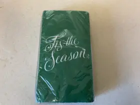 Walmart 039938473464 Tis The Season Christmas 2 Ply Napkins Paper Guest Towels 30 Count Each Lot Of 8