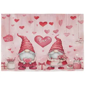 G479754298 Wamika Happy Valentine S Day Pink Placemats Set Of 4 12x18 In X4 Gnome