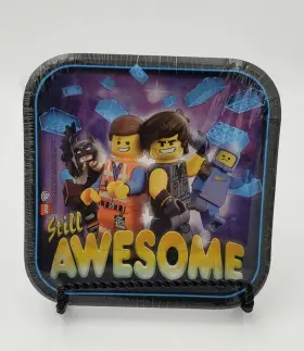511711 Warners Brothers Reserved Lego Movie 2 Set Plates Napkins Table Cover Happy Birthday Banner