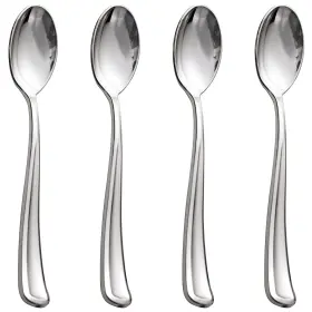 6303slv-100 Wdf 100 Pack Silver Plastic Spoons Disposable - 6.9 Inch Heavy