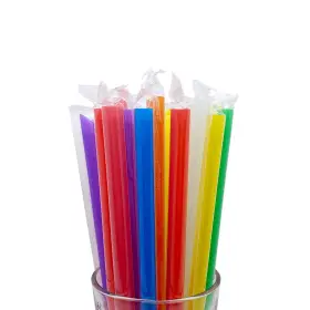 Werkasi 194229747706 Boba Straws Disposable Smoothie Big Jumbo Individually Wrapped For Smooth