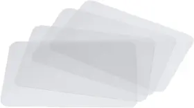 Wetop 631514612115 Translucent Plastic Placemats Set Of 4 For 11.8 X 17.1 Inches Clear