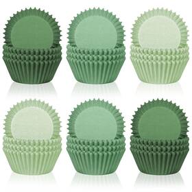 Whaline W13070 300pcs Green Cupcake Liners Sage 2 X 2.8 1.2 Inches