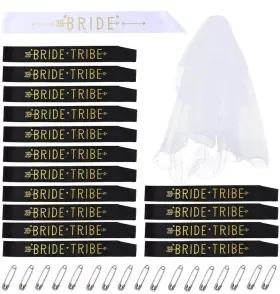 Whrsinlor 664111596694 Bride Tribe Bachelorette Party Sash Set 1 To Be 15 M