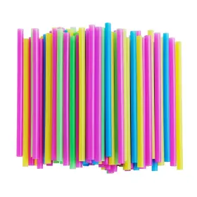 Wide Plastic Disposable Straws 705409952584 100 Pack 10mm Jumbo Smoothie 8.5 Inch