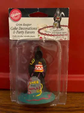 Wilton 070896233707 Vintage 1995 Grim Reaper Birthday Cake Decoration And Party Favors Nos