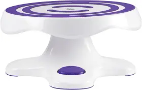 307-121 Wilton Tilt-n-turn Ultra Cake Turntable And Stand - White Purple