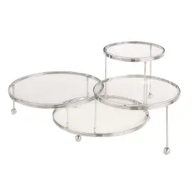 307-859 Wilton Cakes Ftn More 3-tier Cake Stand Silver 13.3 Inch