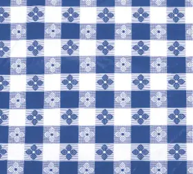 Tbco-70b Winco Checkered Table Cloth Blue 52 Inch X 70