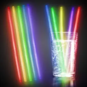 Windy City Novelties 716148349399 25-pack Assorted Colors 9 Inch Glow Straws