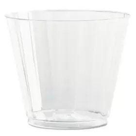 Wna Inc Cc9240 Classic Crystal Plastic Tumblers 9 Oz. Clear Fluted Squat