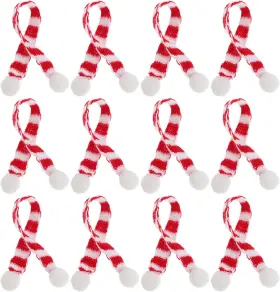 8hbc4855161uq Wofashpuret Christmas Mini Scarf 12 Pcs Scarves For Wine Bottle Diy Red